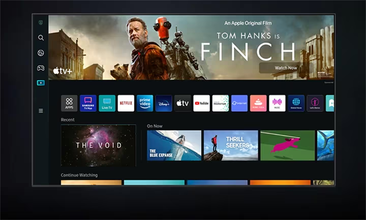 Samsung Tizen Smart TV showing Lumicast